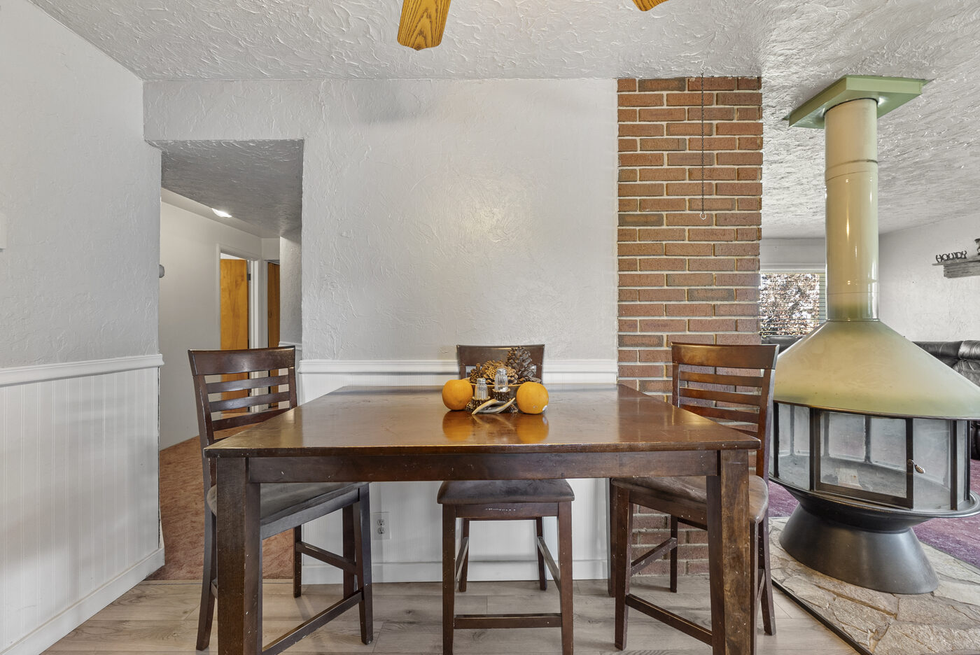 Dining area adjacent to living room